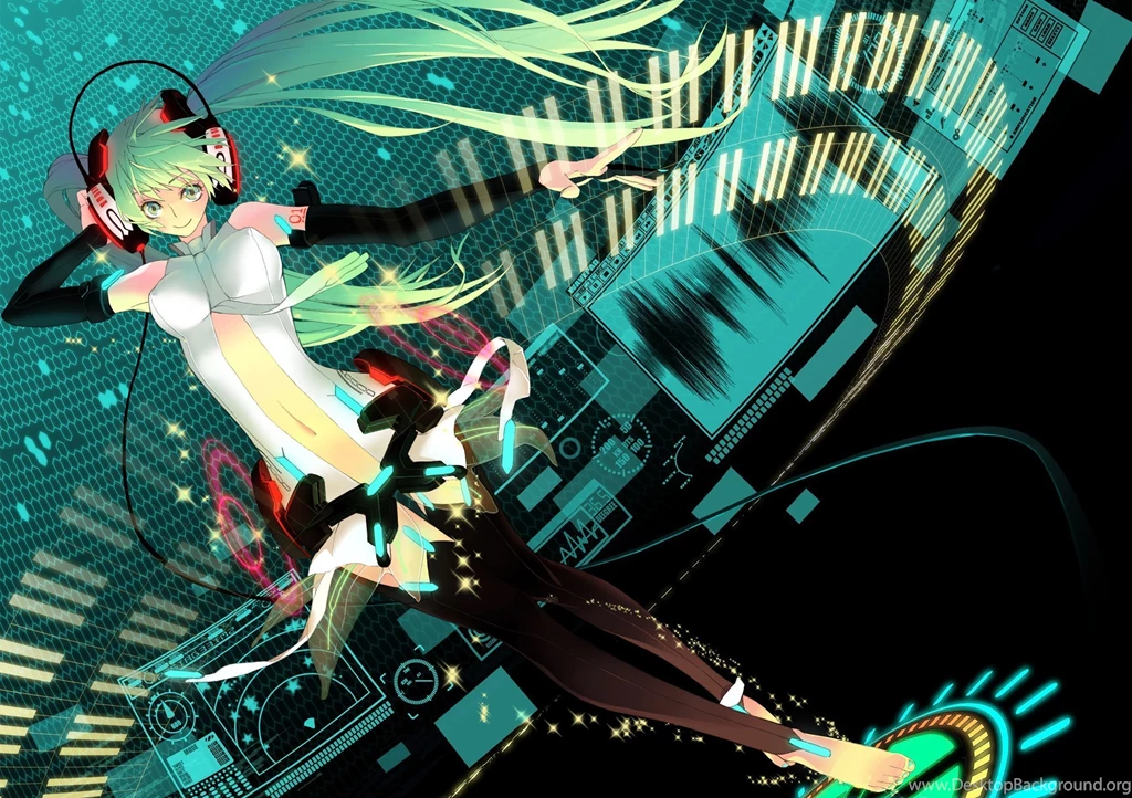 Anime Girl With Headphones Wallpapers