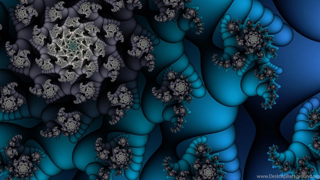 Fractal Abstract Blue HD Wallpapers Wallpapers (