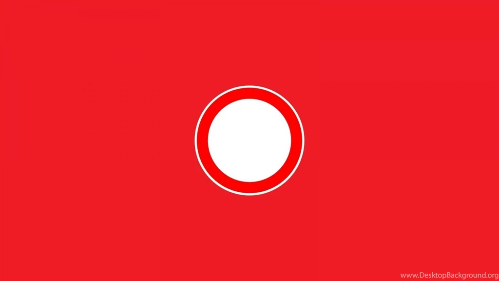 Minimalistic Red Warning Solid Signal Dan Simple Wallpapers