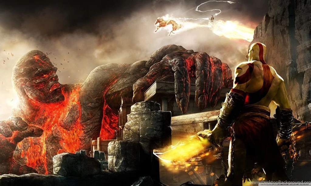 Kratos And Titan HD Desktop Wallpapers : Widescreen : High ...