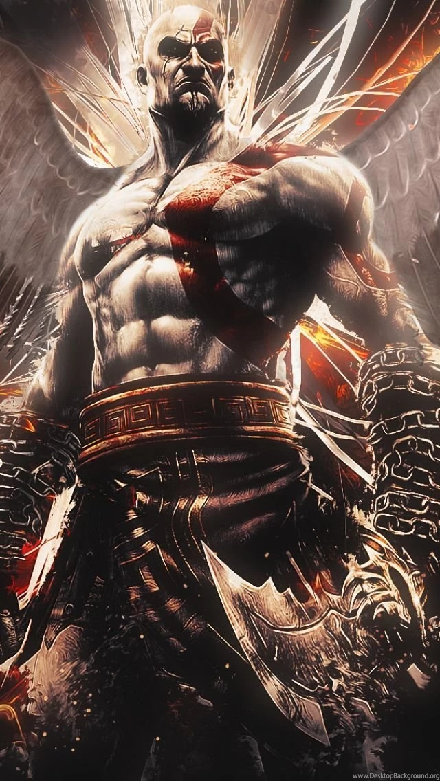 iPhone 5S, 5C, 5 Kratos Wallpapers HD, Desktop Backgrounds 640x1136