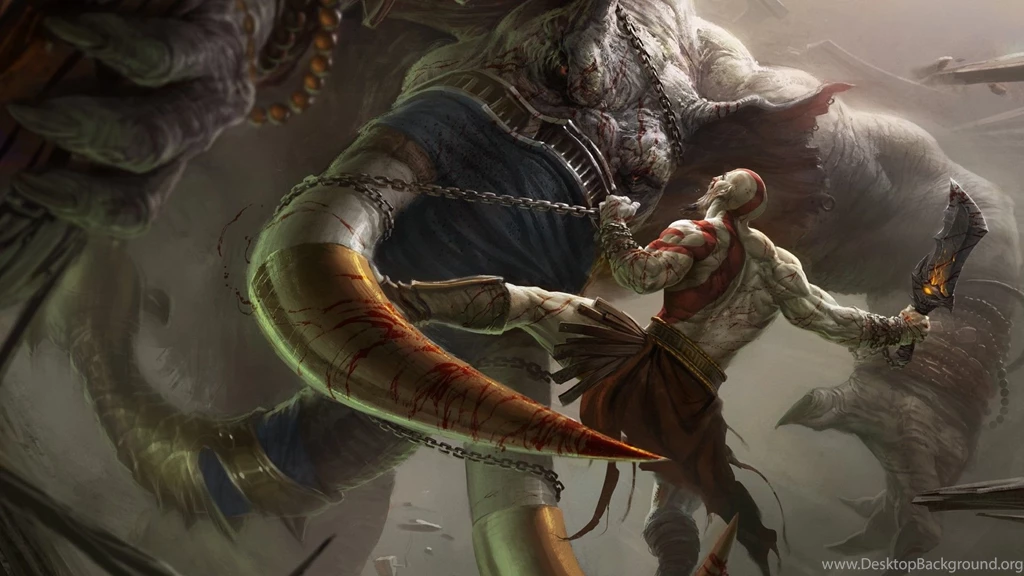 God of War 2 Kratos Vs Monster Wallpapers.jpg