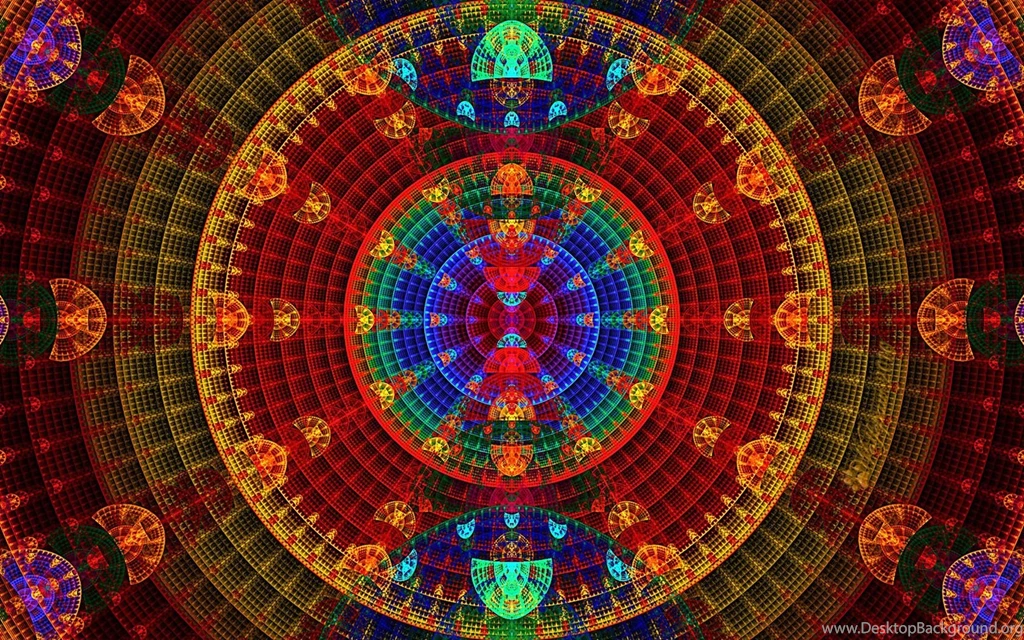 Abstract Fractals Tunnels Trippy Lsd Acid