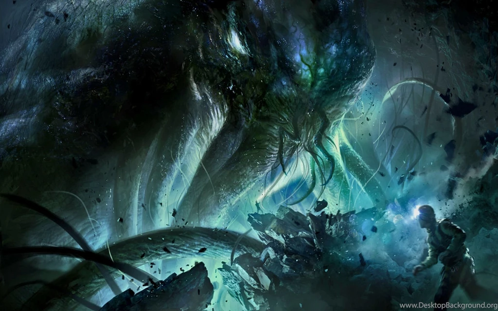 Cthulhu awakens wide wallpaper 5, Cthulhu By Nyarlathotep @ IMGSRC.RU