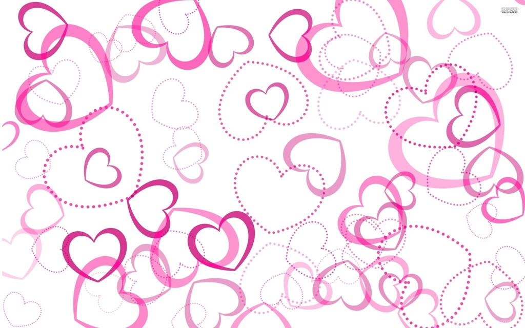 Pink Hearts Wallpapers Holiday Wallpapers