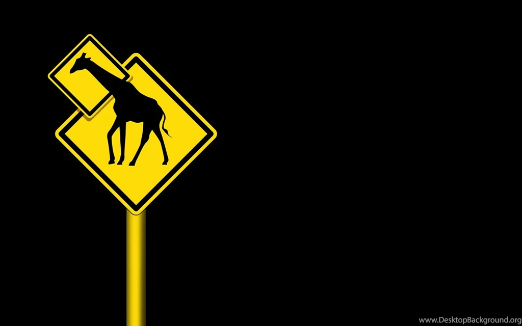 Funny Giraffe Sign Desktop Wallpapers 28818