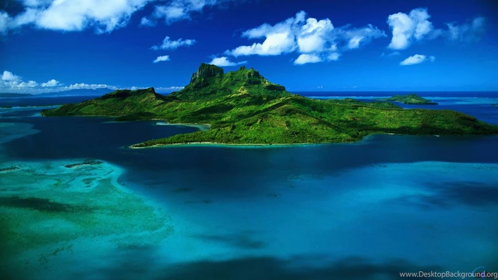 Download Wallpapers Bora Bora, Leeward Group, Society Islands ...