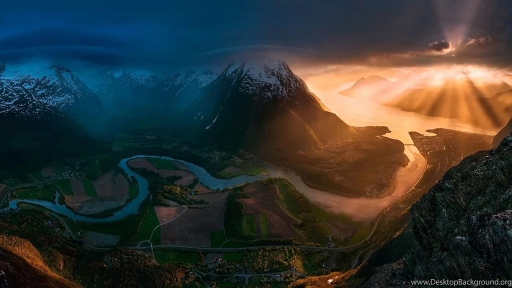 Sunset Mountains beautiful nature hd wallpaper.jpg