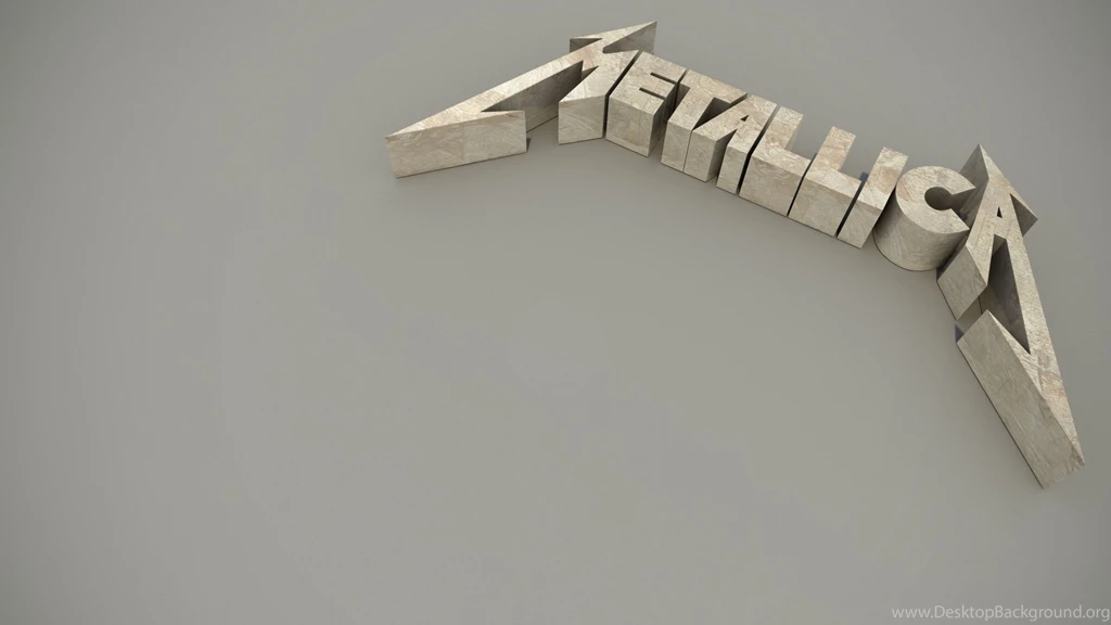 Download Wallpapers 3840x2160 Metallica, 3d, Name, Background, Font ...