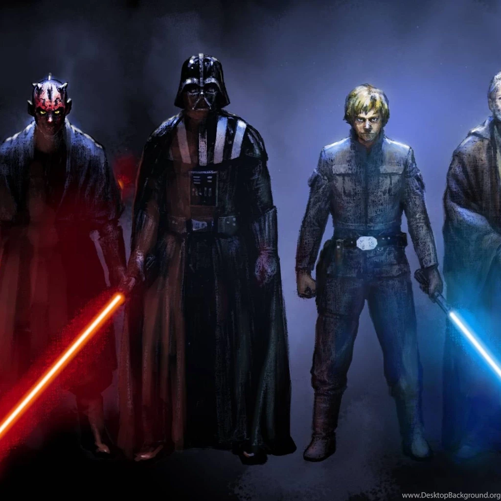 Starwars Jedi And Sith Dual Screen iPad 3,4 & Air Wallpapers