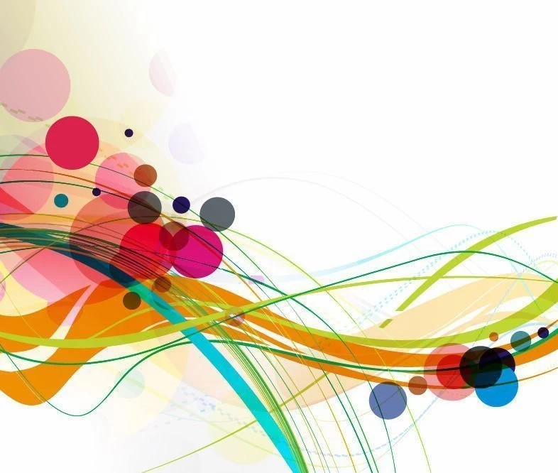 Backgrounds & Textures Vector : Free Wavy Lines & Colorful Circles ...