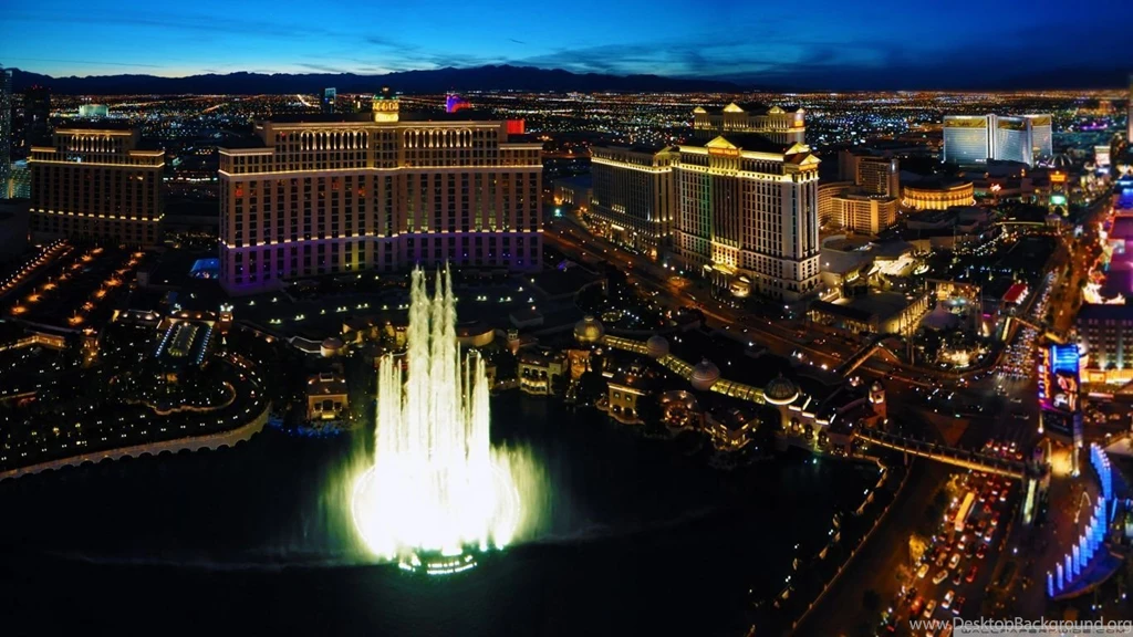 Panoramic Night View Of Las Vegas HD Desktop Wallpapers : High ...