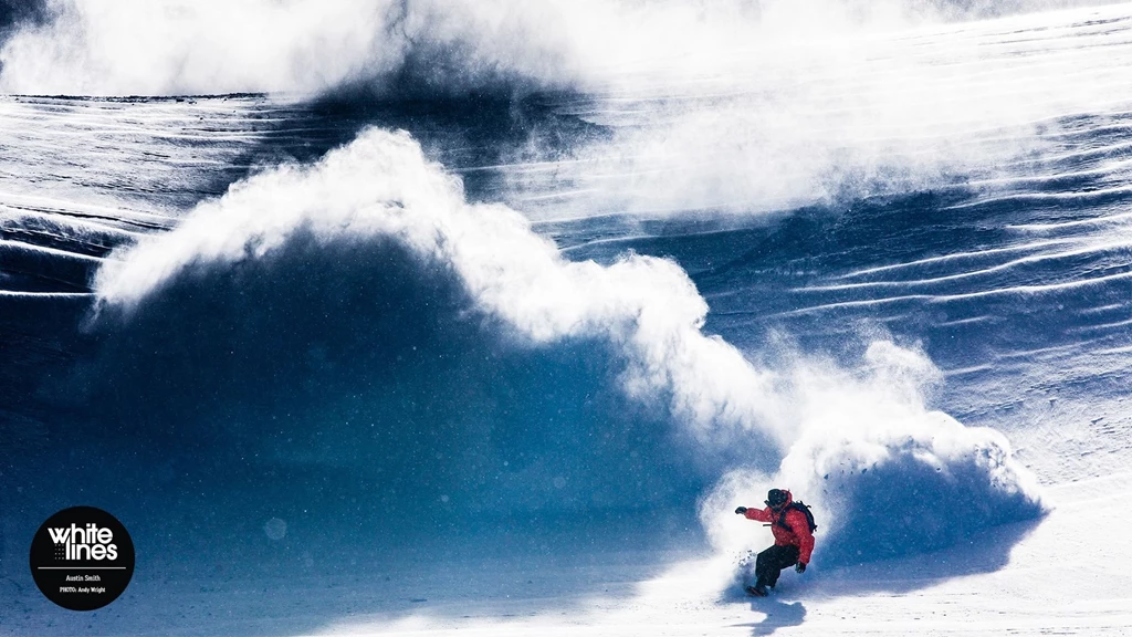 Snowboard Wallpaper: Austin Smith Spray Painting Whitelines ...
