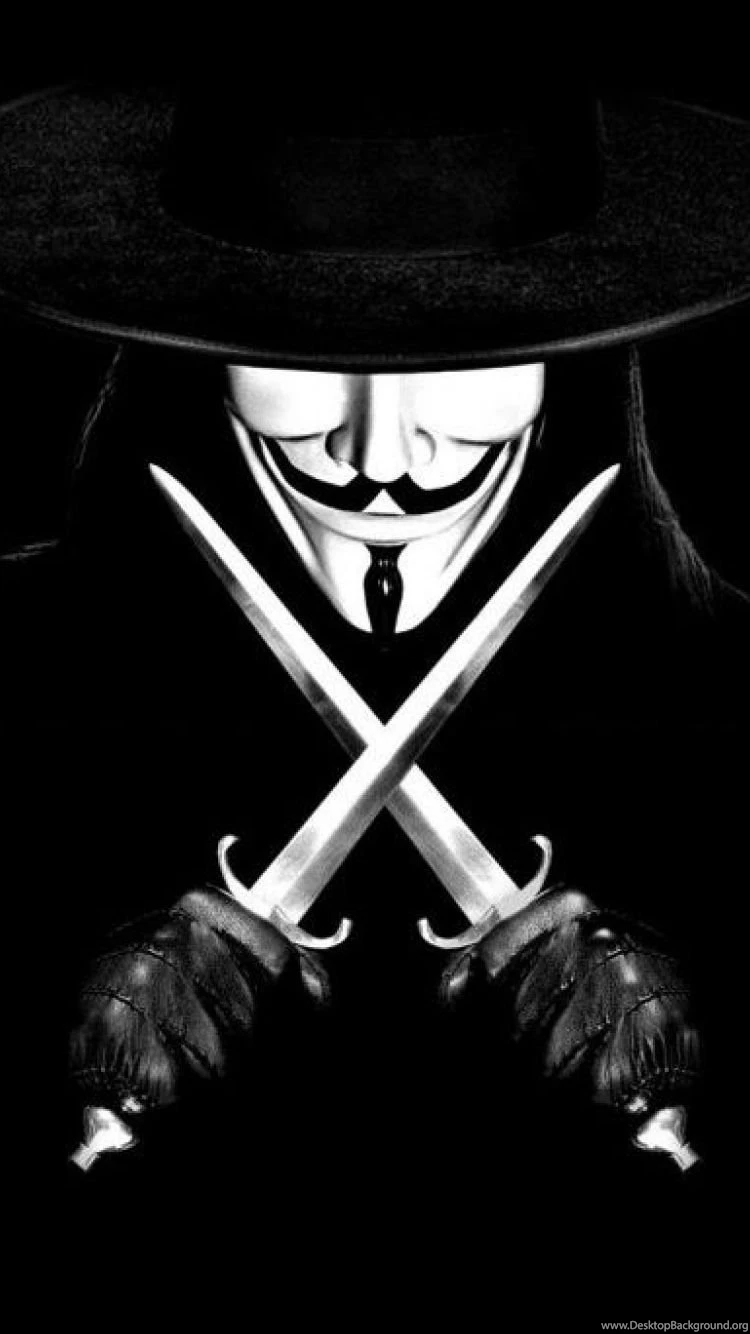 Anonymous Mask Wallpapers With Guy Fawkes Mask In Close Up