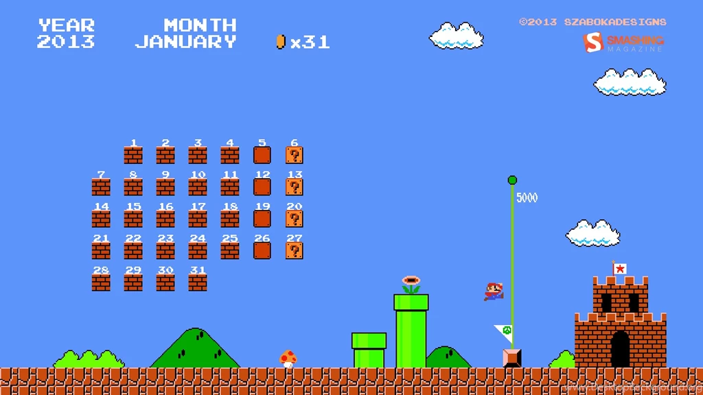 Desktop Wallpapers Calendars: January 2013 – Smashing Magazine