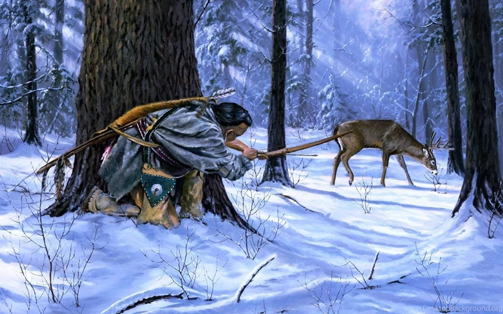 Native Americans Hunting Deer, Cool Hunting