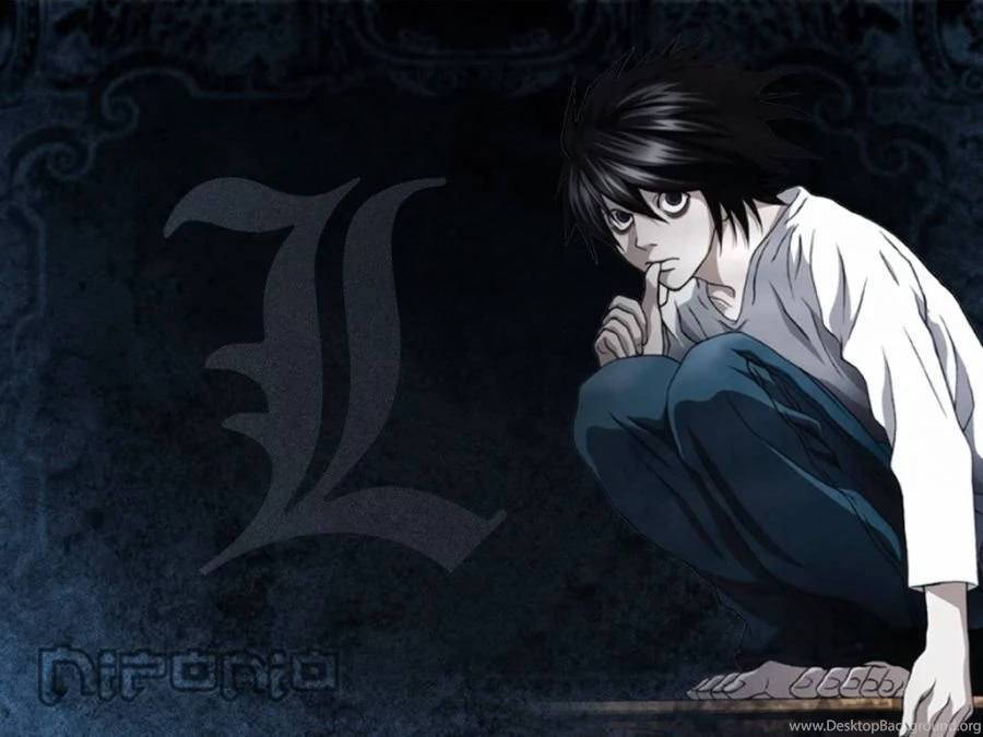 Death Note Characters L   Wallpaper.