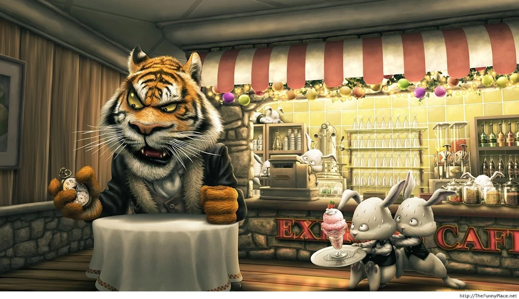 Animal Tiger Funny Cartoon Wallpapers HD For D