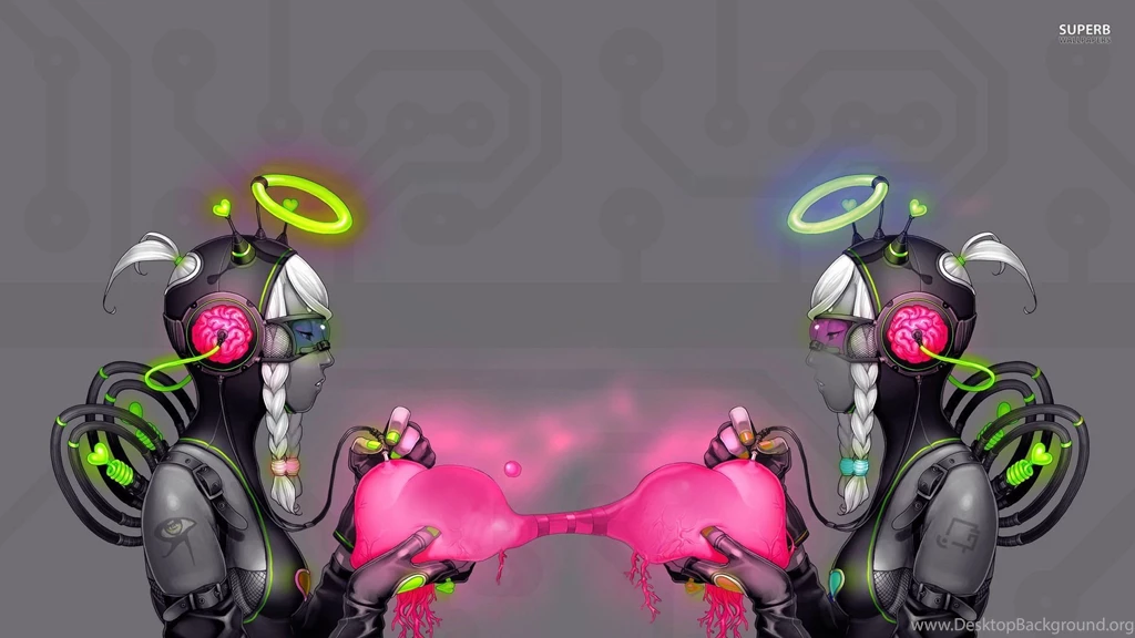 Twin Robots Wallpapers Fantasy Wallpapers
