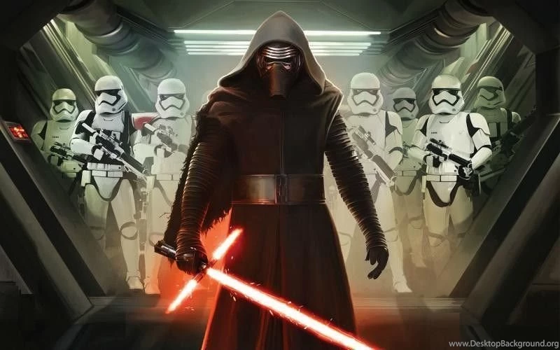 Kylo ren and stormtroopers in star wars episode 7 wallpapers 800x500.jpg