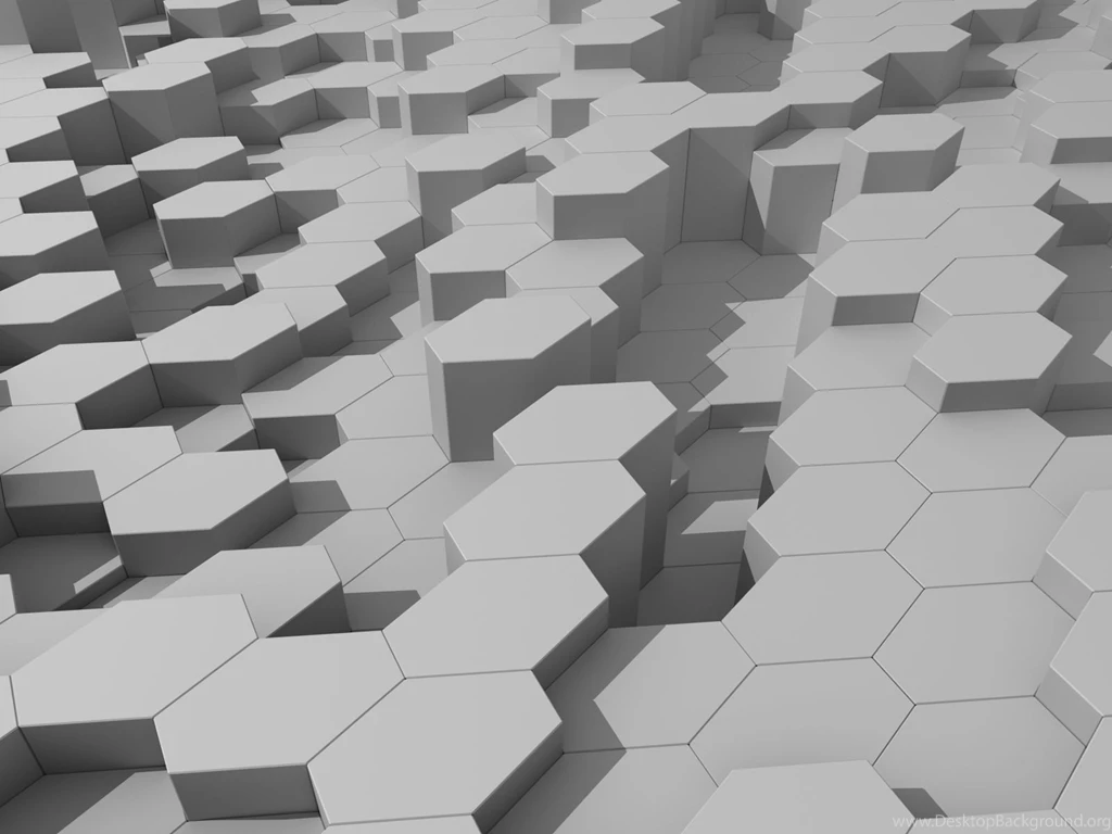 Full HD Wallpapers + Backgrounds, Hexagons, Grey