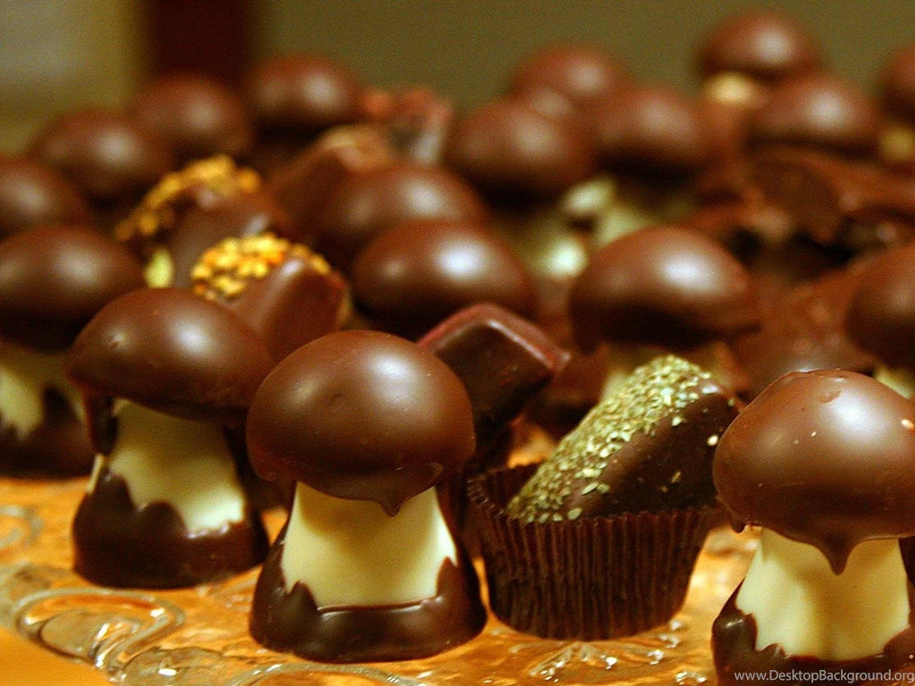Chocolate Mushroom Field Chocolate Wallpapers