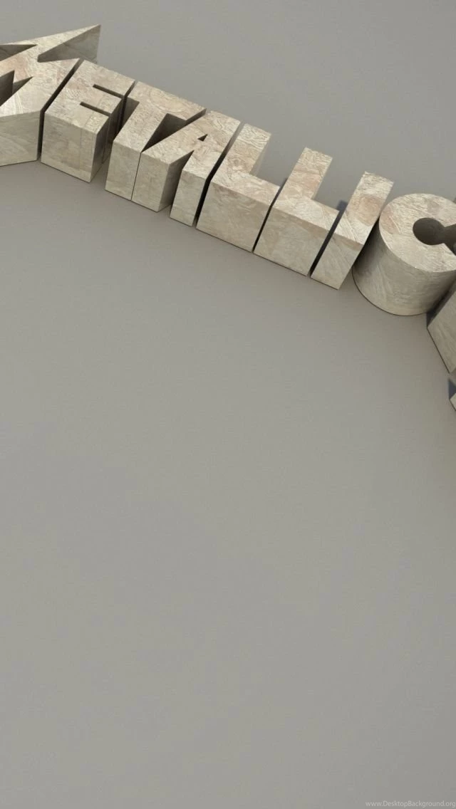 Download Wallpapers 640x1136 Metallica, 3d, Name, Background, Font ...