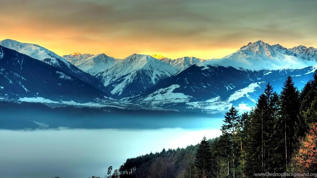 Desktop Wallpapers · Gallery · HD Notebook · Snowy Peaks Hd ...