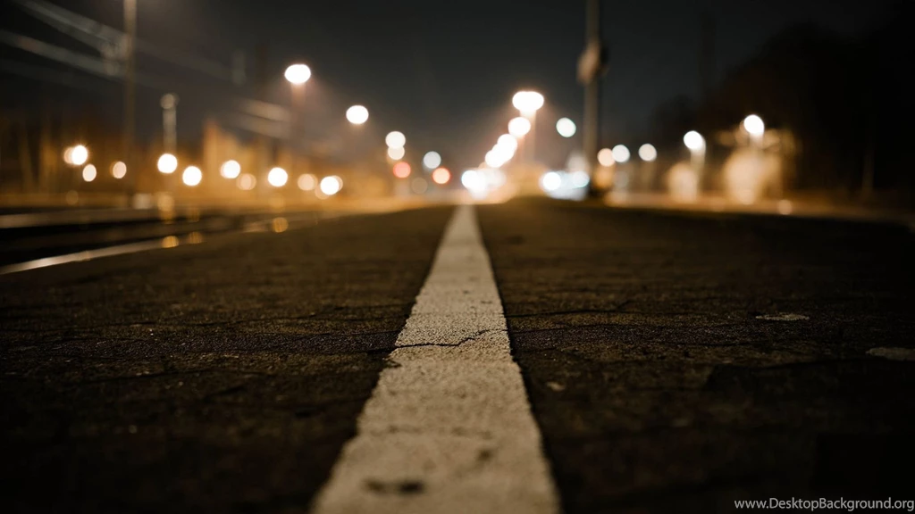 Wallpapers Full HD, Road At Night