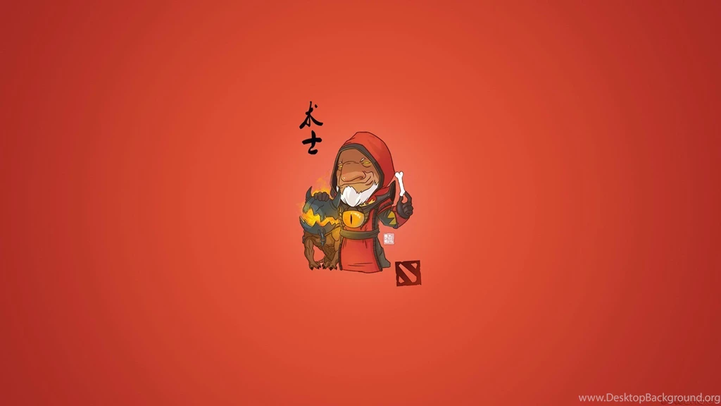 Download Wallpapers 1920x1080 Warlock, Dota 2, Chibi, Simple Art ...