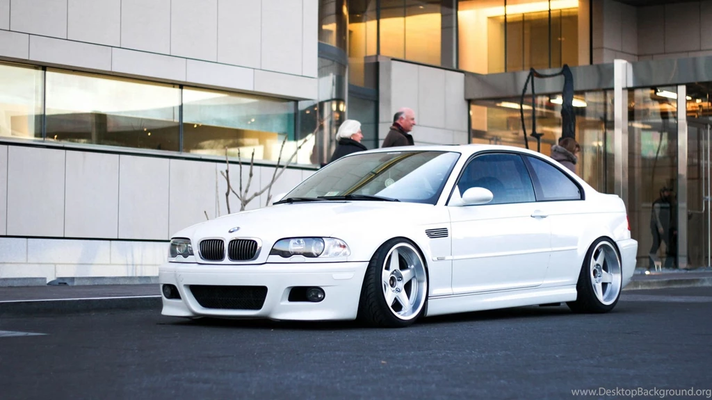 Download Wallpapers 1920x1080 Bmw, M3, E46, White, Side View Full ...
