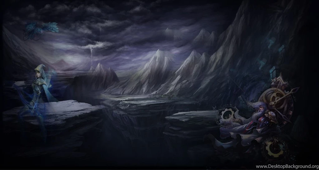 Colored Drawn LoL Mundo Desktop Wallpapers