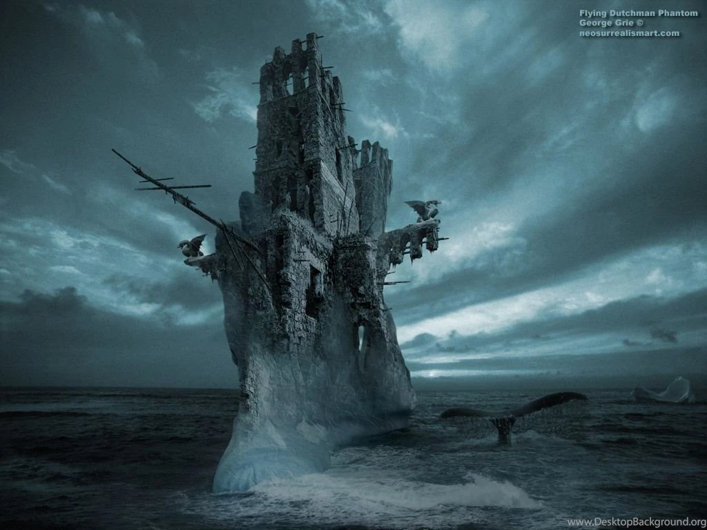Surreal Fantasy Art 3D Wallpapers: The Flying Dutchman Phantom 3D ...