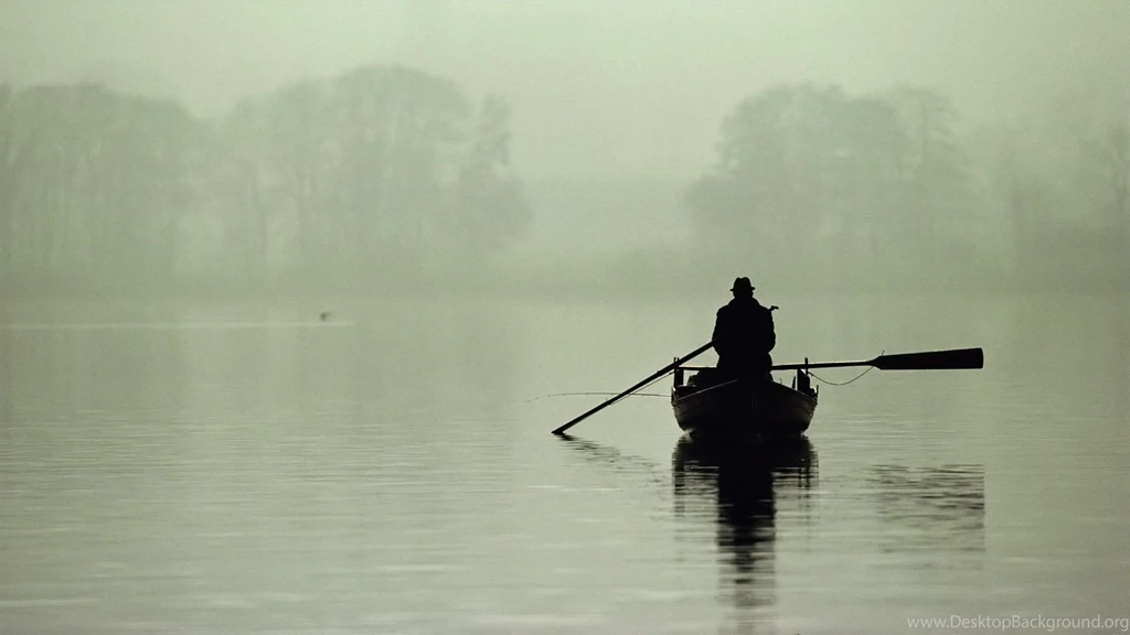 Download Lonely Man Boat Galaxy Wallpapers 1920x1080