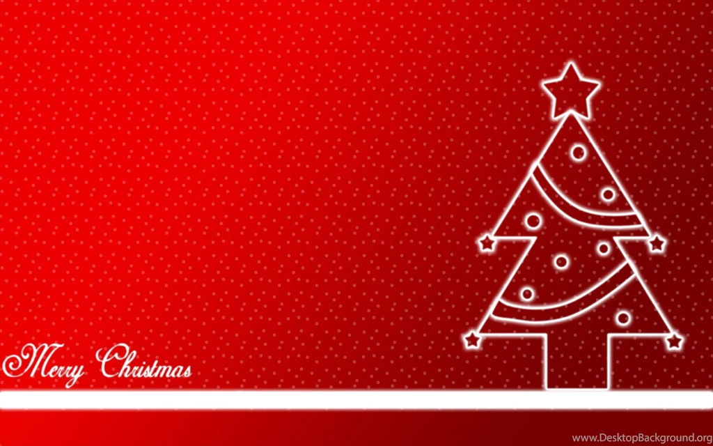 Happy Merry Christmas Red Backgrounds Wallpapers