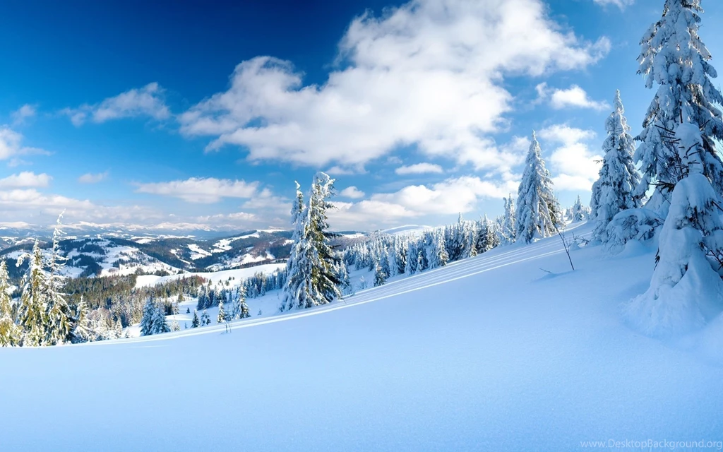 Winter Mountains The Cold Winter Landscape Desktop