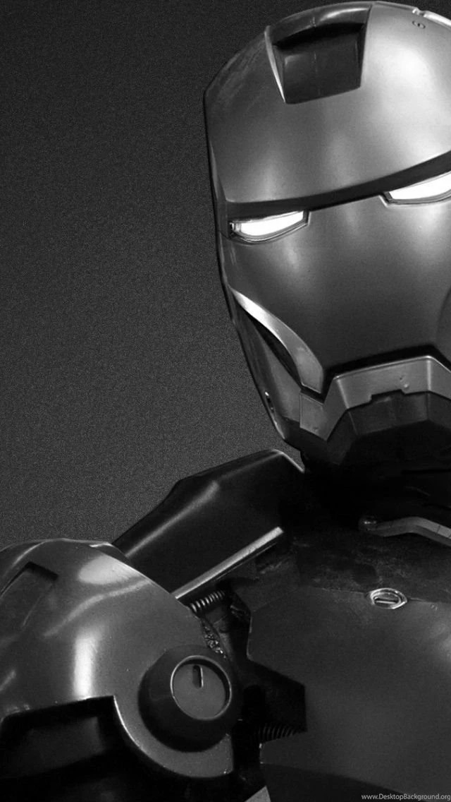 640x1136 Black And White Iron Man Iphone 5 Wallpapers
