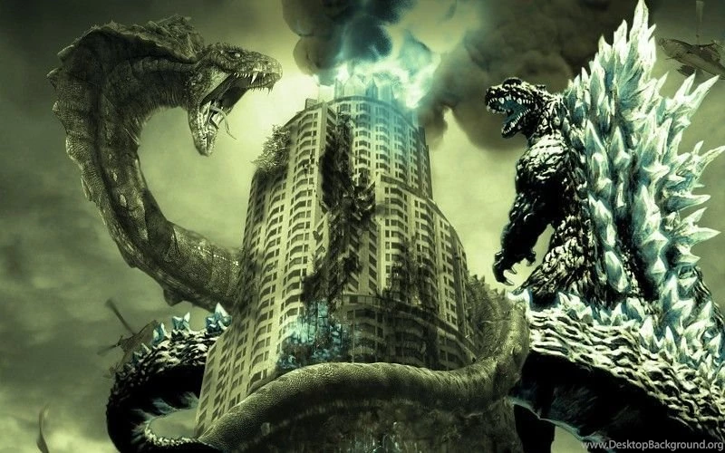 GODZILLA Sci fi Fantasy Action Dinosaur Monster Free Desktop ...