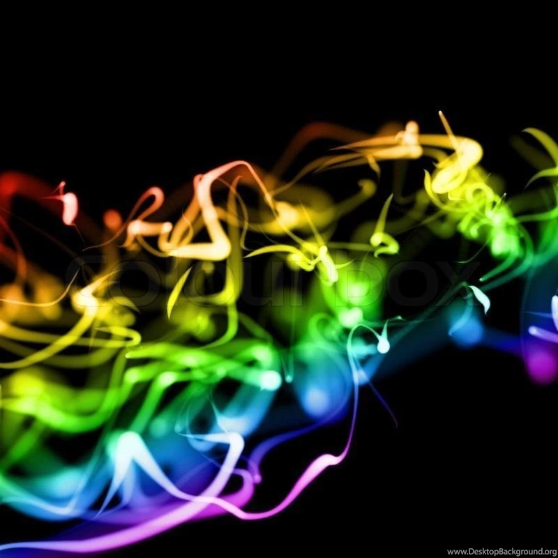 Bright Colorful Wavy Smooth Neon Backgrounds In Perspective