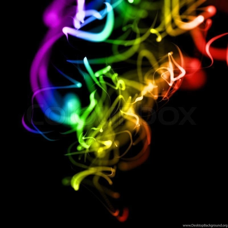 Bright Colorful Wavy Smooth Neon Backgrounds In Perspective