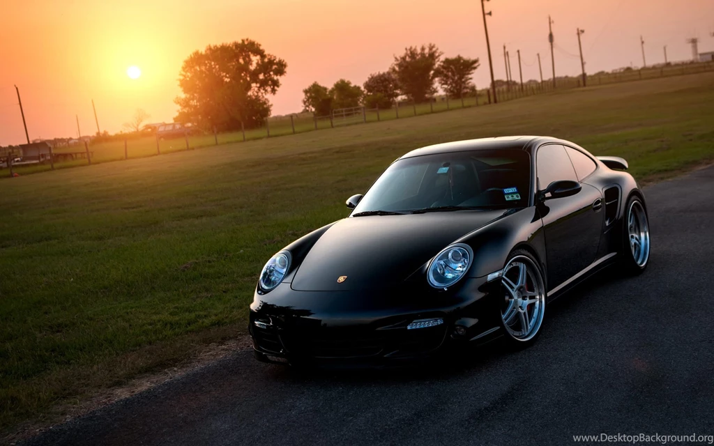Porsche 997 Turbo Black Car Wallpapers HD Free Download