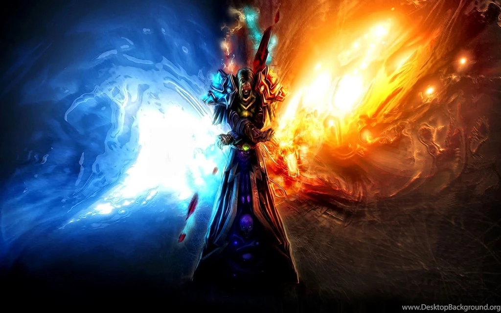 Fire And Ice Fantasy Cool Wallpaper Backgrounds For Phone ...