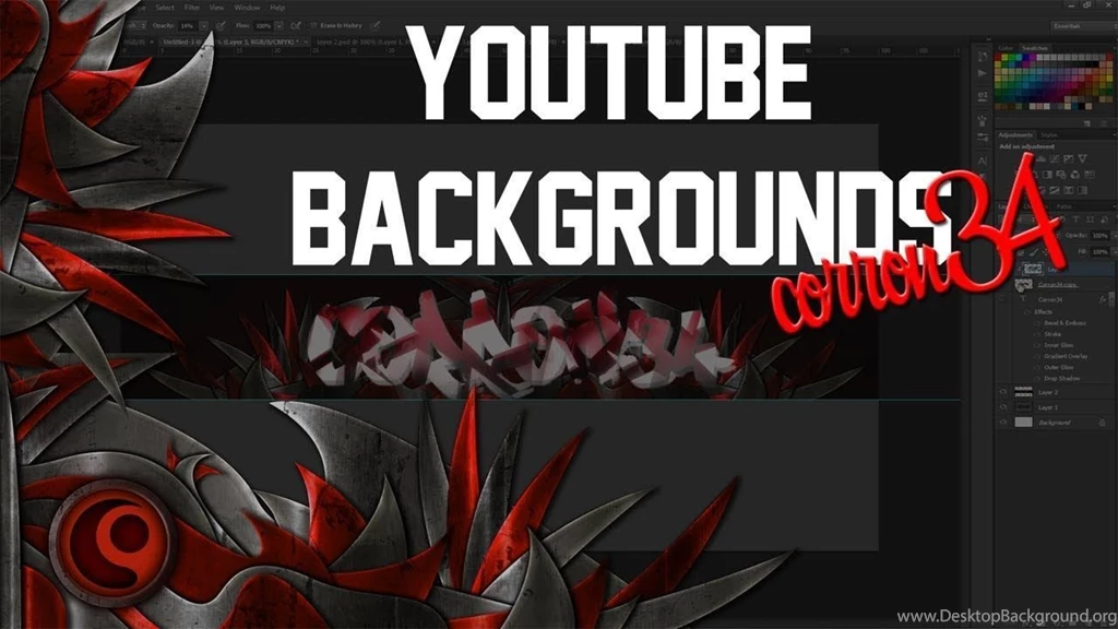 New 2014]How To Make A Youtube Background/banner[Free Download PSD ...