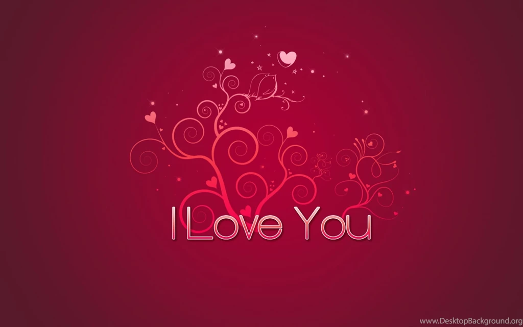 Beautiful Red Floral I Love You HD Wallpapers