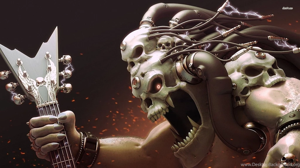 Rocker Skeleton Wallpapers Digital Art Wallpapers