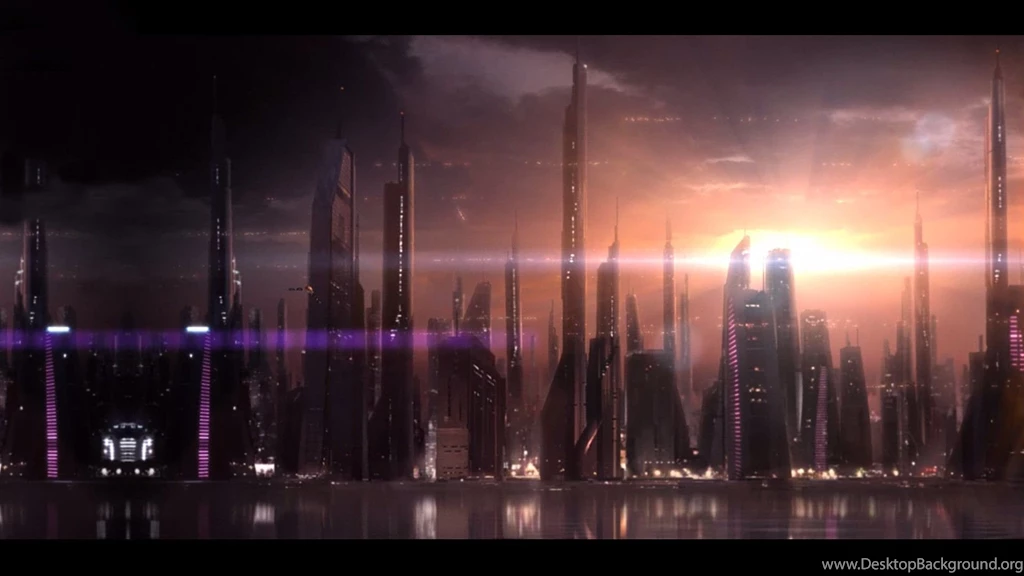 HQ Skyline Anime City Wallpapers