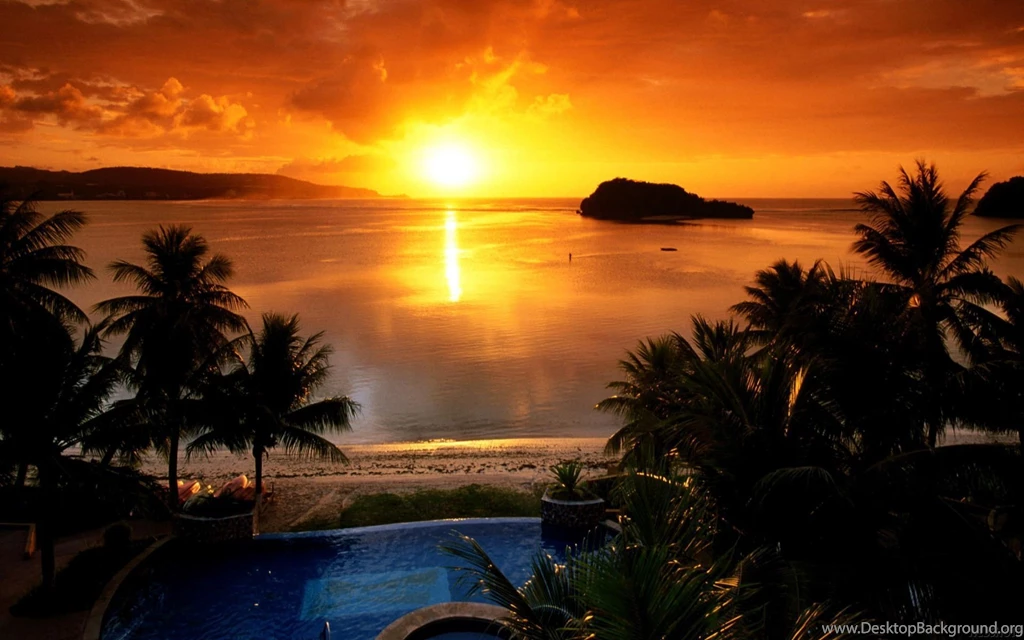 Tropical Sunset Wallpapers Picture