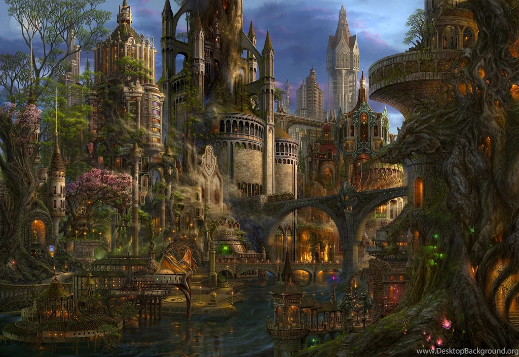 Cityscapes, Dragons, Urban, Buildings, Anime, Ucchiey, Cities ...