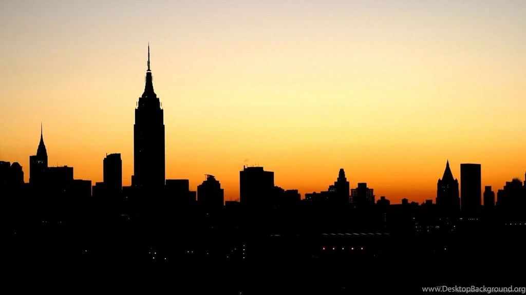 Download 1600x900 City Silhouette Wallpapers