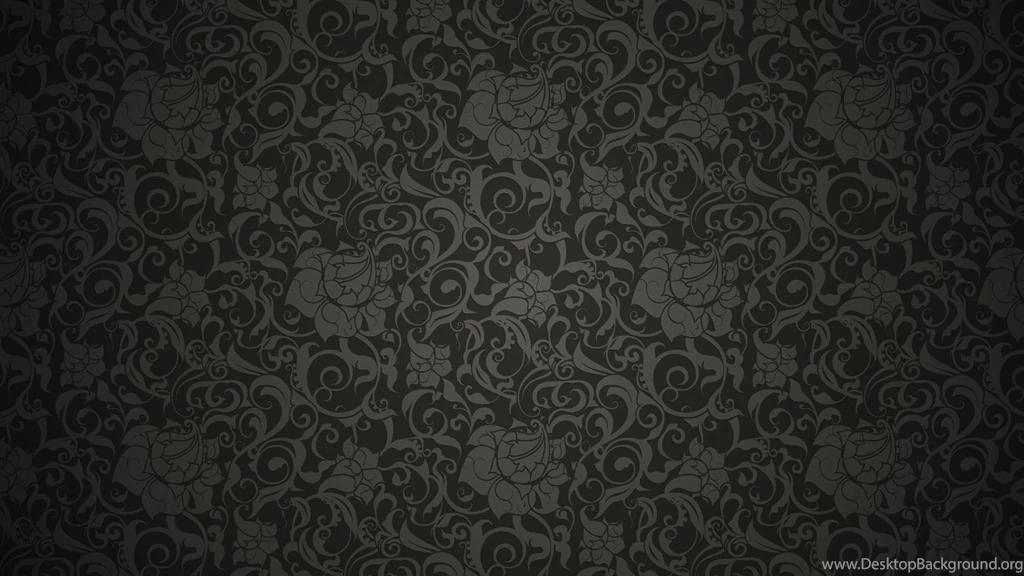 Black Floral Pattern Wallpapers